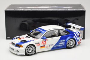 BMW M3 E46 GTR #43 D. Muller ALMS 2001 Minichamps 1:18 100012143 Metal - imaginea 8 din 8