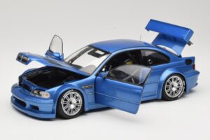 BMW M3 E46 GTR Street Albastru Minichamps 1:18 80430302540 Metal - imaginea 2 din 8