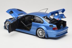 BMW M3 E46 GTR Street Albastru Minichamps 1:18 80430302540 Metal - imaginea 5 din 8