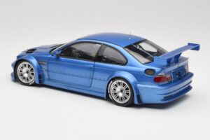 BMW M3 E46 GTR Street Albastru Minichamps 1:18 80430302540 Metal - imaginea 7 din 8