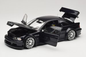 BMW M3 E46 GTR Street Carbon Black Minichamps 1:18 80430152552 Metal - imaginea 2 din 8