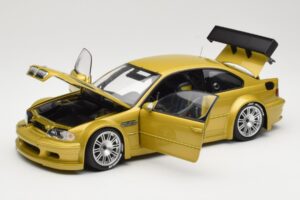 BMW M3 E46 GTR Street Phoenix Yellow Minichamps 1:18 80430309444 Metal - imaginea 2 din 8