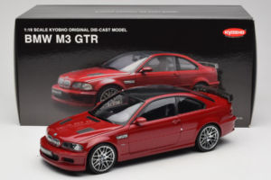 BMW M3 E46 GTR Street Roșu Kyosho 1:18 08507R Metal - imaginea 8 din 8