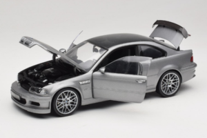BMW M3 E46 GTR Street Gri Argintiu Kyosho 1:18 08507S Metal - imaginea 2 din 8