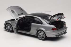 BMW M3 E46 GTR Street Gri Argintiu Kyosho 1:18 08507S Metal - imaginea 5 din 8