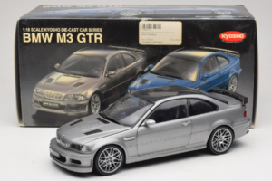 BMW M3 E46 GTR Street Gri Argintiu Kyosho 1:18 08507S Metal - imaginea 8 din 8