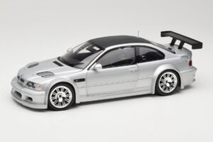 BMW M3 E46 GTR Street Argintiu With Carbon Roof Minichamps 1:18 100012102 Metal