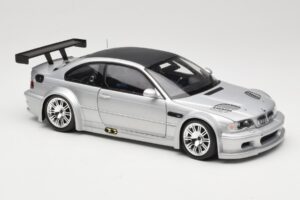 BMW M3 E46 GTR Street Argintiu With Carbon Roof Minichamps 1:18 100012102 Metal - imaginea 6 din 8