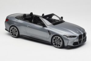 BMW M4 G82 Cabriolet Grey Metallic Minichamps 1:18 155021034 Metal - imaginea 4 din 6