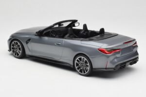 BMW M4 G82 Cabriolet Grey Metallic Minichamps 1:18 155021034 Metal - imaginea 5 din 6
