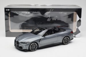 BMW M4 G82 Cabriolet Grey Metallic Minichamps 1:18 155021034 Metal - imaginea 6 din 6