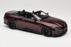 BMW M4 G83 Cabriolet Roșu Metalizat Minichamps 1:18 155021032 Metal - imaginea 4 din 6