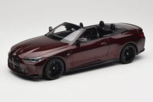 BMW M4 G83 Cabriolet Roșu Metalizat Minichamps 1:18 155021032 Metal