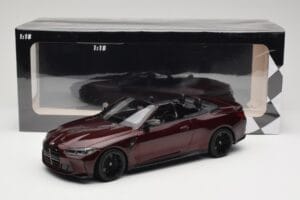 BMW M4 G83 Cabriolet Roșu Metalizat Minichamps 1:18 155021032 Metal - imaginea 6 din 6