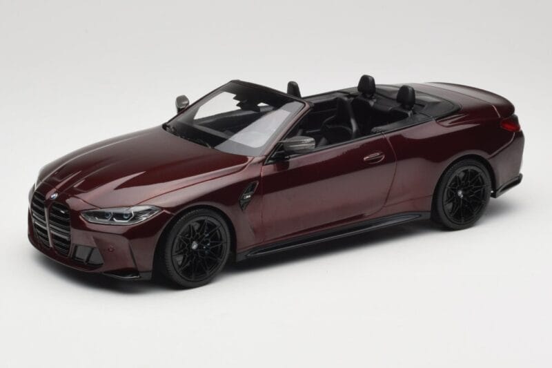 BMW M4 G83 Cabriolet Roșu Metalizat Minichamps 1:18 155021032 Metal