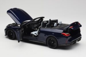 BMW M4 G82 Cabriolet Albastru Metallic Minichamps 1:18 110021031 Metal - imaginea 5 din 8