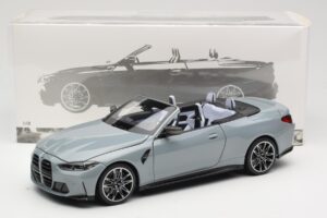 BMW M4 G83 Cabriolet Grey Metallic Minichamps 1:18 110021032 Metal - imaginea 8 din 8