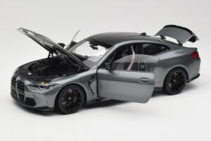 BMW M4 G82 Gri Metallic Minichamps 1:18 113020124 Metal - imaginea 2 din 8