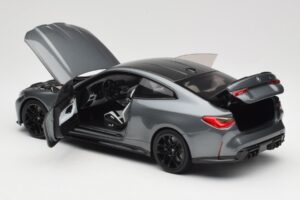 BMW M4 G82 Gri Metallic Minichamps 1:18 113020124 Metal - imaginea 7 din 8