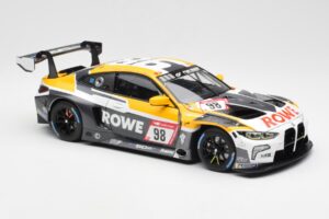 BMW M4 G82 GT3 Rowe Racing #98 ADAC 24 Hours Nürburgring 2022 Minichamps 1:18 113222098 Metal - imaginea 6 din 8