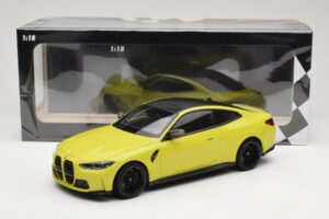 BMW M4 G82 Galben Minichamps 1:18 155020120 Metal - imaginea 6 din 6