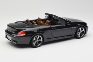 BMW M6 E64 Cabriolet Sapphire Black Kyosho 1:18 80430417424 Metal - imaginea 4 din 9