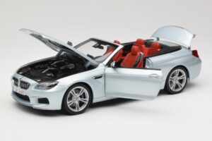 BMW M6 F12 Cabriolet Silverstone Silver Paragon 1:18 8043225656 Metal - imaginea 2 din 8