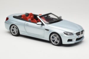 BMW M6 F12 Cabriolet Silverstone Silver Paragon 1:18 8043225656 Metal - imaginea 6 din 8