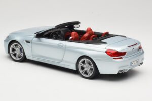 BMW M6 F12 Cabriolet Silverstone Silver Paragon 1:18 8043225656 Metal - imaginea 7 din 8