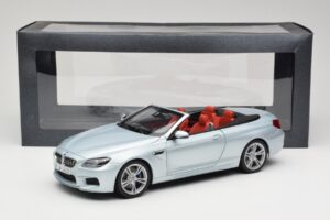 BMW M6 F12 Cabriolet Silverstone Silver Paragon 1:18 8043225656 Metal - imaginea 8 din 8