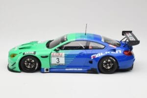 BMW M6 GT3 F13 #3 Falken Motorsports P. Düsseldorf / J. Müller VLN Winner Heat 4 2017 Minichamps 1:18 153172693 Metal - imaginea 3 din 6