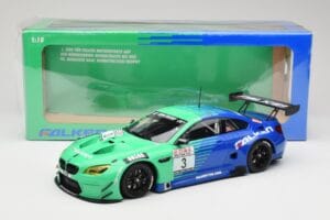BMW M6 GT3 F13 #3 Falken Motorsports P. Düsseldorf / J. Müller VLN Winner Heat 4 2017 Minichamps 1:18 153172693 Metal - imaginea 6 din 6