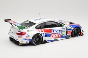 BMW M6 GT3 F13 #96 Turner Motorsport B. Auberlen / R. Foley Class Winner Petit Le Mans 2019 Minichamps 1:18 153192696 Metal - imaginea 2 din 6