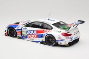 BMW M6 GT3 F13 #96 Turner Motorsport B. Auberlen / R. Foley Class Winner Petit Le Mans 2019 Minichamps 1:18 153192696 Metal - imaginea 5 din 6
