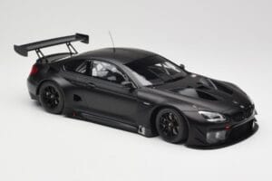 BMW M6 GT3 F13 Plain Body Version Matte Black Minichamps 1:18 155162610 Metal - imaginea 4 din 6