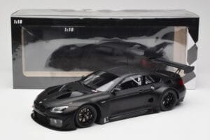 BMW M6 GT3 F13 Plain Body Version Matte Black Minichamps 1:18 155162610 Metal - imaginea 6 din 6