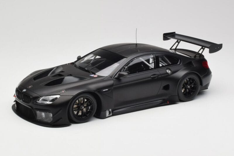 BMW M6 GT3 F13 Plain Body Version Matte Black Minichamps 1:18 155162610 Metal