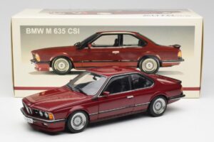 BMW M635 CSi E24 Karmin Roșu AUTOart 1:18 70528 Metal - imaginea 8 din 8
