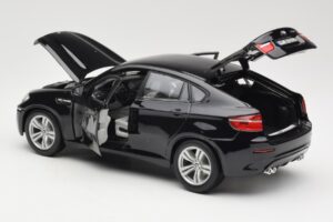 BMW X6 M E71 Negru Bburago 1:18 18-12081 Metal - imaginea 5 din 8