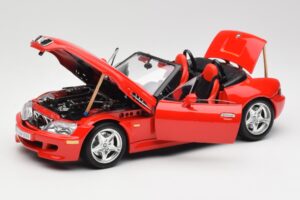 BMW Z3 E36/7 Roadster Roșu Bburago 1:18 3349 Metal - imaginea 2 din 8