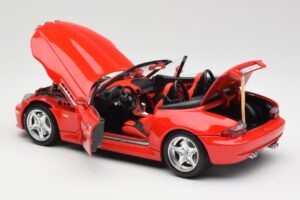 BMW Z3 E36/7 Roadster Roșu Bburago 1:18 3349 Metal - imaginea 5 din 8