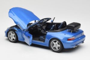 BMW Z3 M Roadster Cu Suport Bagaje Albastru Metalizat UT Models 1:18 20416 Metal - imaginea 5 din 8