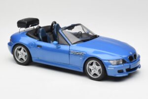 BMW Z3 M Roadster Cu Suport Bagaje Albastru Metalizat UT Models 1:18 20416 Metal - imaginea 6 din 8