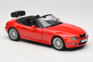 BMW Z3 Roadster 1.9 Roșu Ediție Dealer UT Models 1:18 80439423068 Metal - imaginea 6 din 8