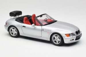 BMW Z3 Roadster Cu Suport Bagaje Argintiu UT Models 1:18 20407 Metal - imaginea 6 din 8