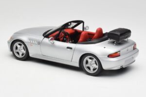 BMW Z3 Roadster Cu Suport Bagaje Argintiu UT Models 1:18 20407 Metal - imaginea 7 din 8