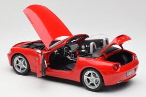 BMW Z4 E85 Roadster Roșu Bburago 1:18 34046 Metal - imaginea 5 din 8