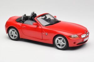 BMW Z4 E85 Roadster Roșu Bburago 1:18 34046 Metal - imaginea 6 din 8