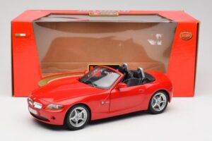 BMW Z4 E85 Roadster Roșu Bburago 1:18 34046 Metal - imaginea 8 din 8