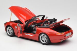 BMW Z8 E52 Roșu Metalic Bburago 1:18 18-12032 Metal - imaginea 5 din 8
